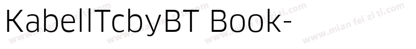 KabellTcbyBT Book字体转换